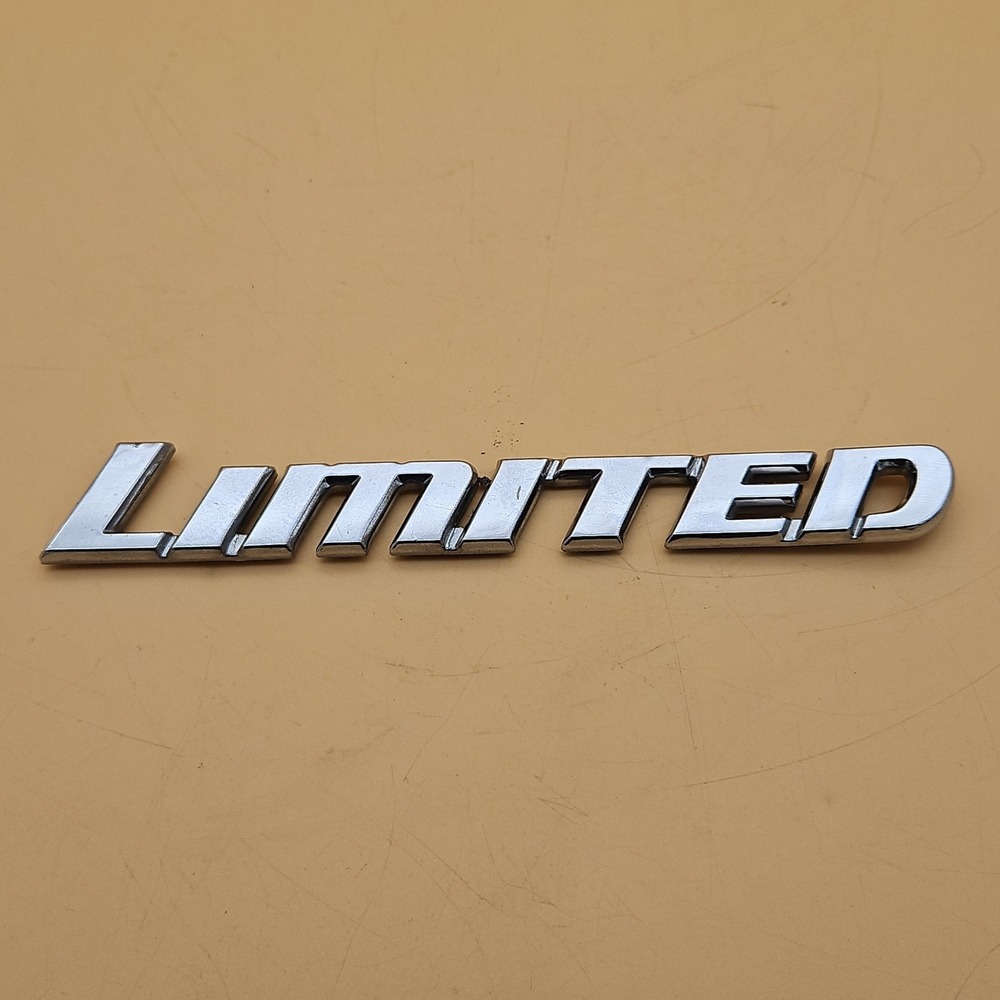 Toyota "Limited" Emblem Badge Chrome Silver Genuine OEM